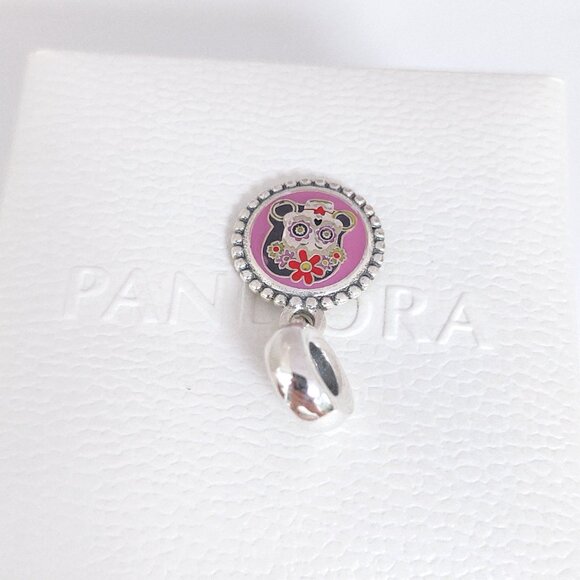 Pandora Day of the Dead Calaca Woman Dangle Mexico Exclusive Charm S925 Silver - Picture 5 of 9